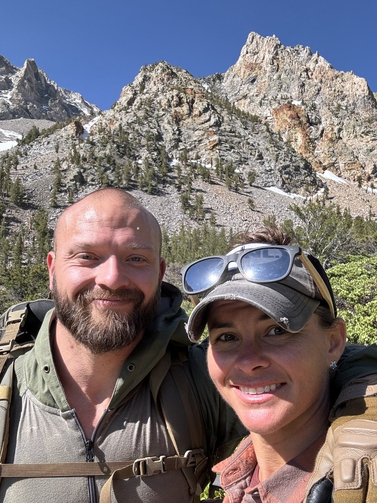 Ian and Keeli in the mountains
